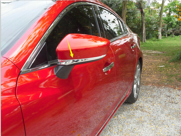 Chrome Side Mirror Cover Trim for Mazda 3 Axela 2014-2017