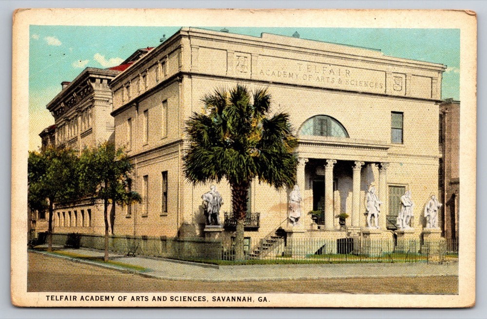 Postcard Telfair Academy of Arts and Sciences Savannah Georgia USA Unposted-image