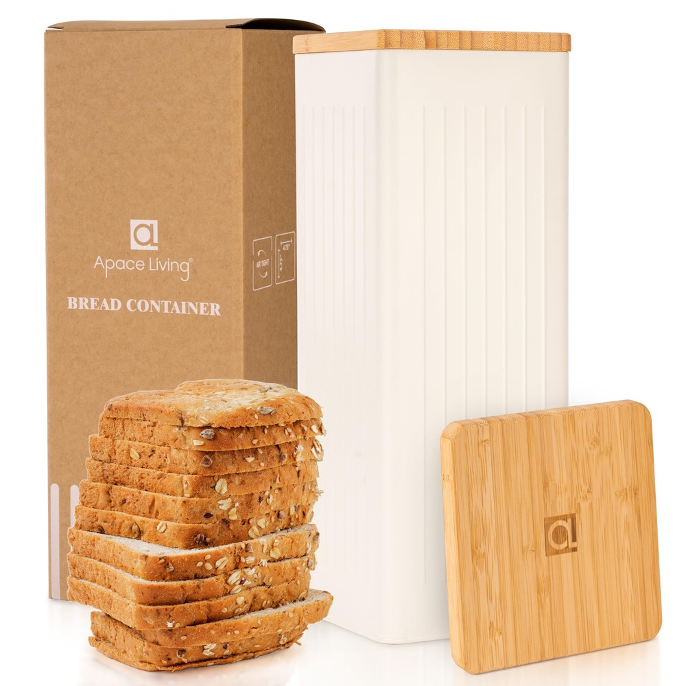 FRESHSLICE Bread Container | Bread Keeper with Airtight Lid | Bread Storage L...