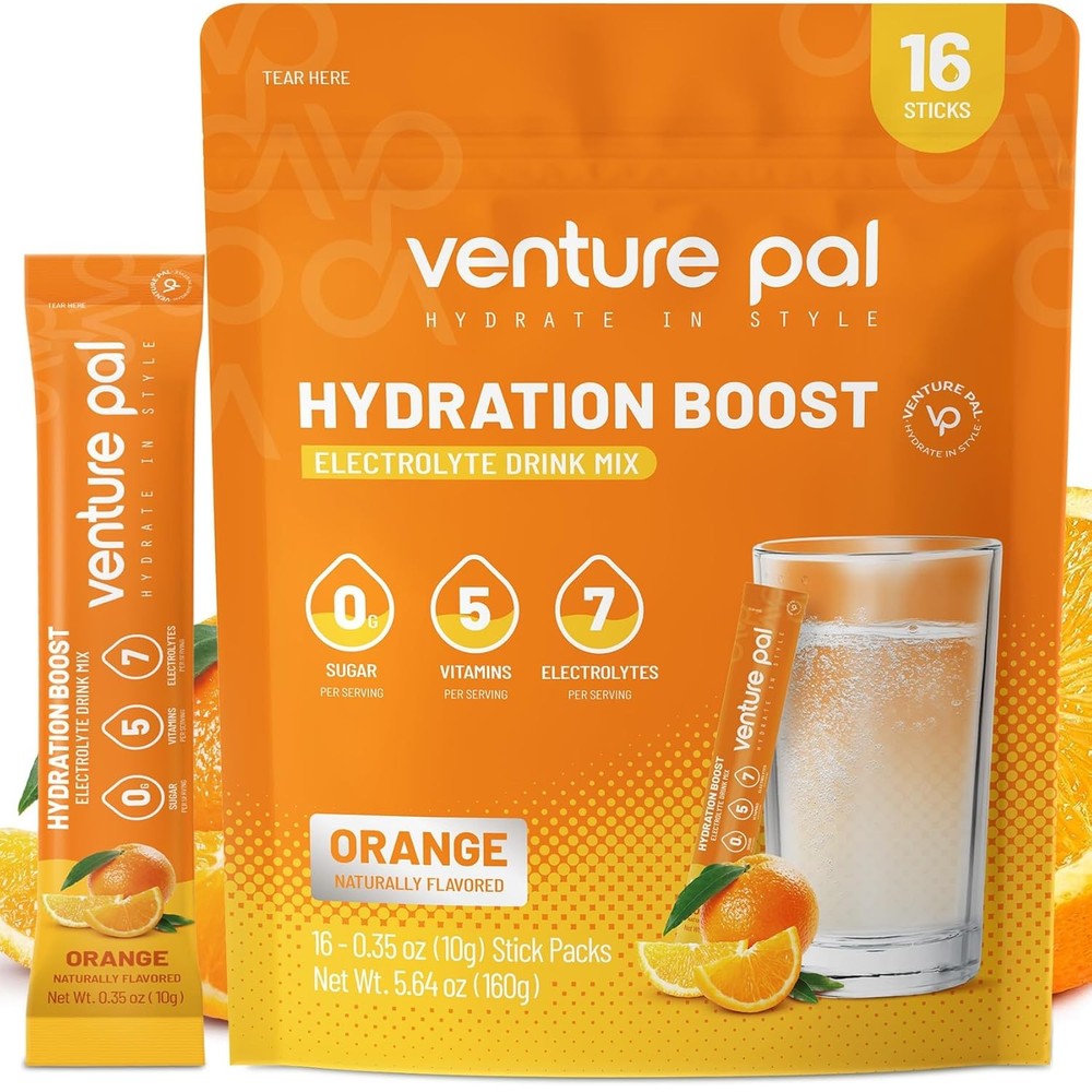 Venture Pal Sugar Free Electrolyte Powder Packets - Liquid Daily IV Drink...