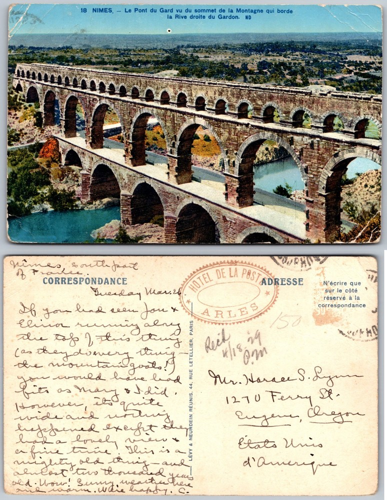 Pont Du Gard Nimes Postcard