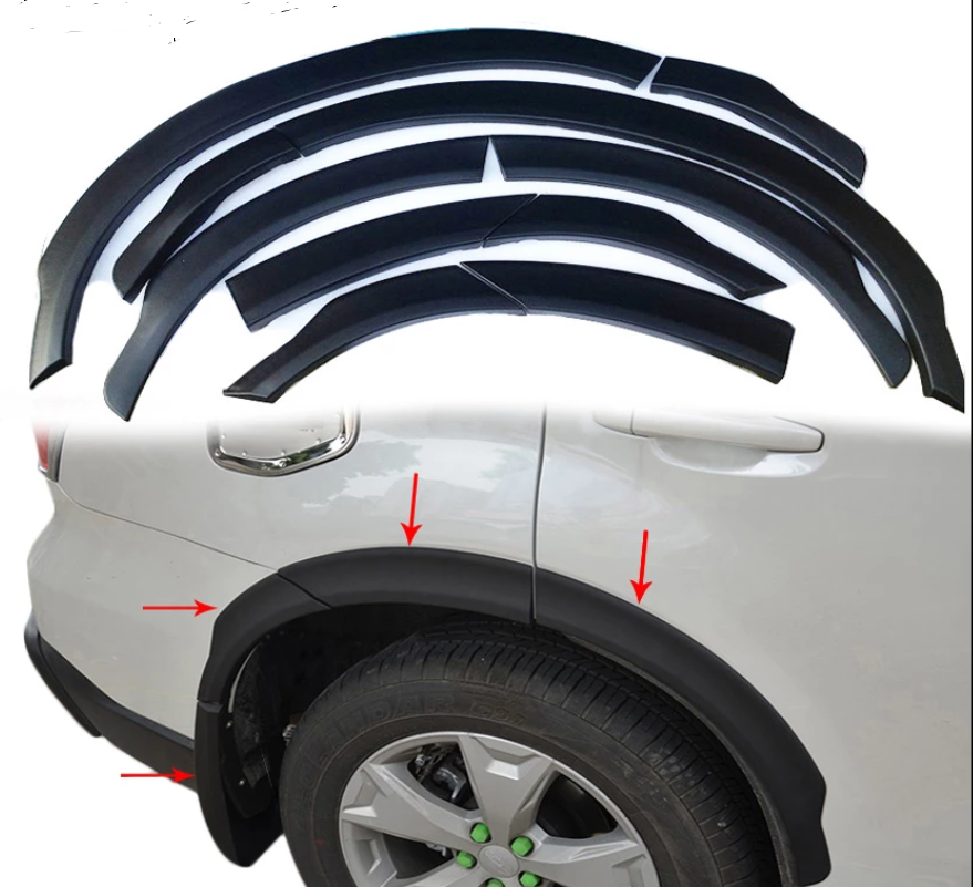 For Subaru Forester BLACK Fender Flare Wheel Arch Cover Trim 2013-2018