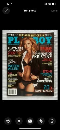 Vintage Playboy Magazine June 2007 Playmate Of The Year Vg