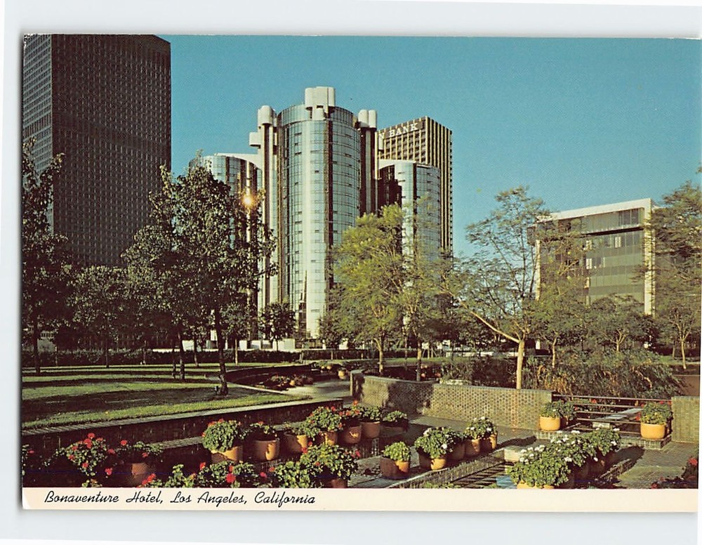 Postcard Bonaventure Hotel Los Angeles California USA