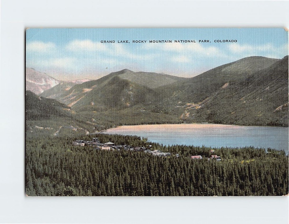 Postcard Grand Lake Rocky Mountain National Park Colorado USA North America