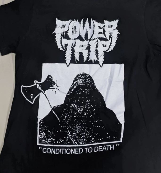 Power Trip band black Unisex tee All sizes S to 45Xl T-shirt 86