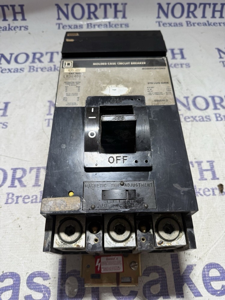Square D LA36400 400A 3-Pole 600V I-Line Circuit Breaker Adjustable Trip