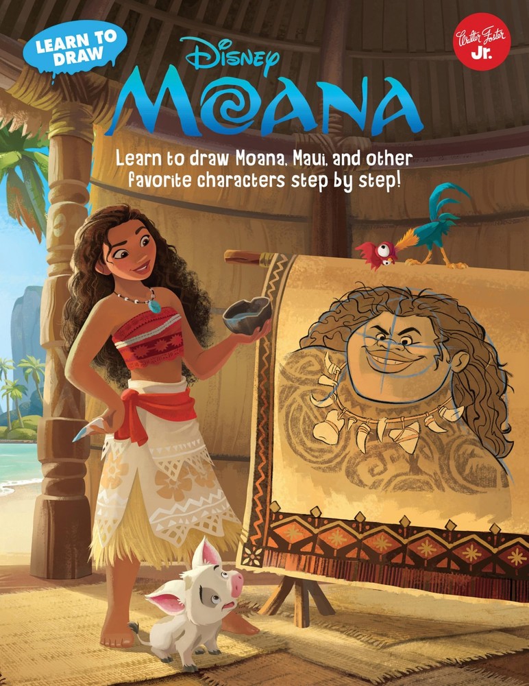 Learn to Draw Disney's Moana: Learn to draw Moana, Maui, and other favorite cha,
