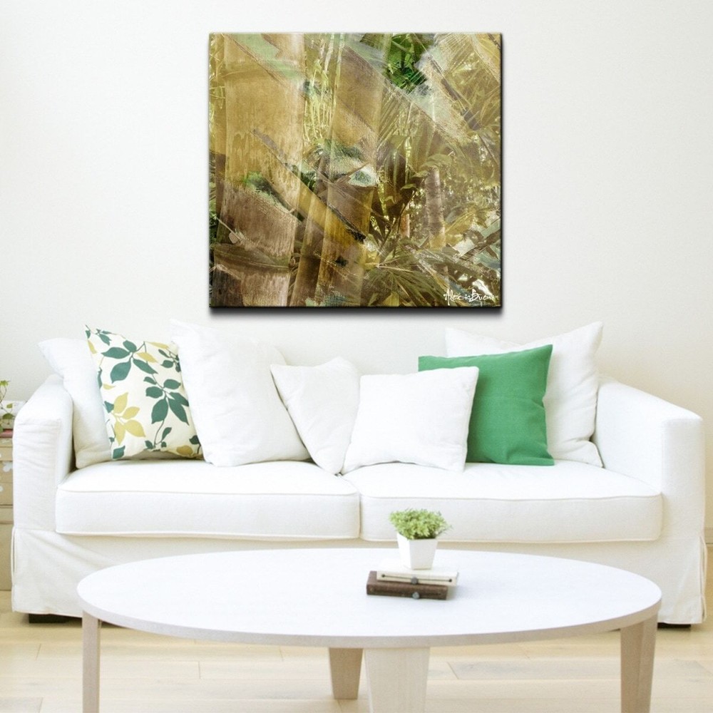 Ready2HangArt 'Abstract Bamboo II' Oversized Canvas Wall Art Brown 30