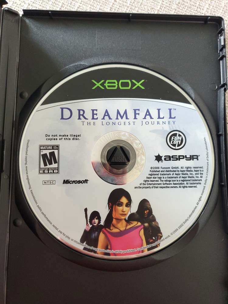 Dreamfall: The Longest Journey (Microsoft Xbox, 2006) Disc Only