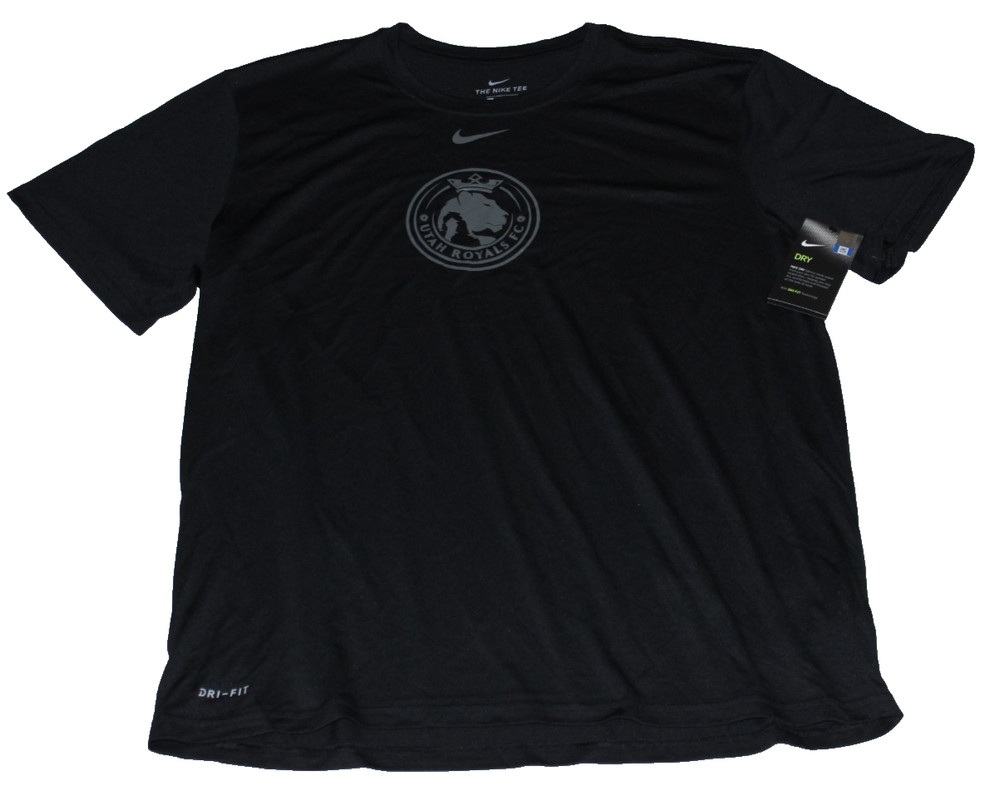 Nike Dri-Fit Utah Royals FC T-Shirt Men's Size XL Black Short Sleeve NWSL NWT