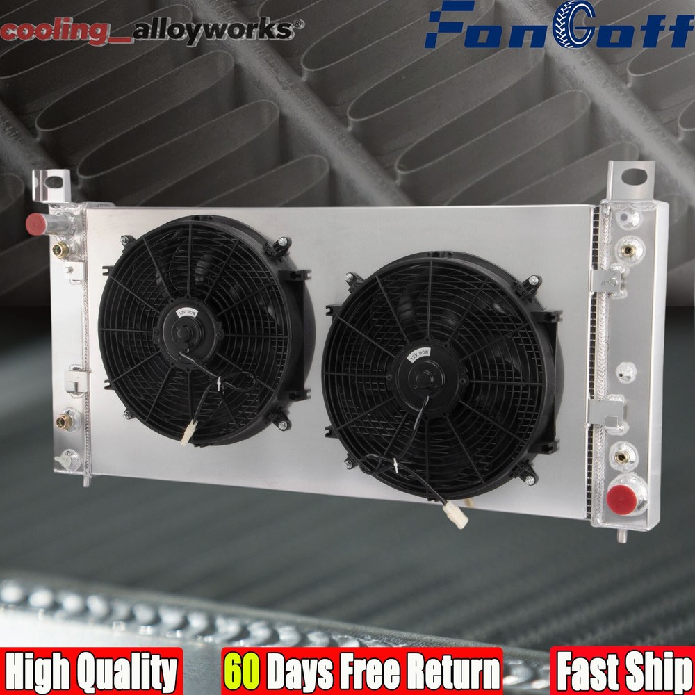 3 Row Radiator+Shroud Fan Fit 02-14 Chevy Silverado Tahoe GMC Sierra 1500 Yukon