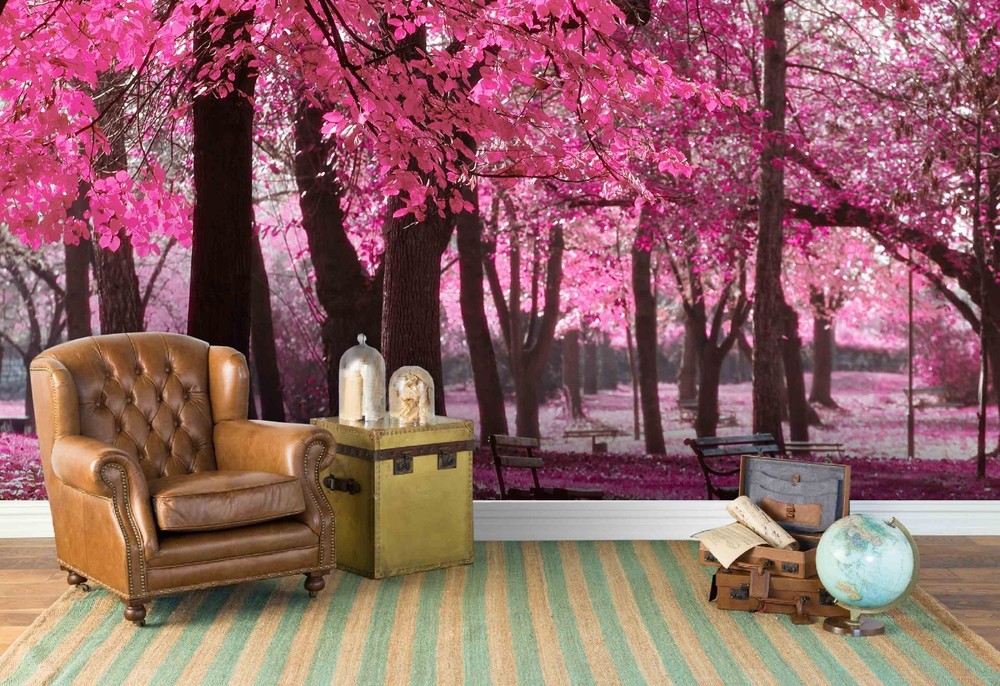 3D Woodland Park Landscape Wall Murals Wallpaper Murals Wall Sticker