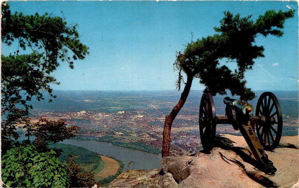 CONFEDERATE BATTERY, LOOKOUT MOUNTAIN, TENNESSEE, CHATTANO Postcard