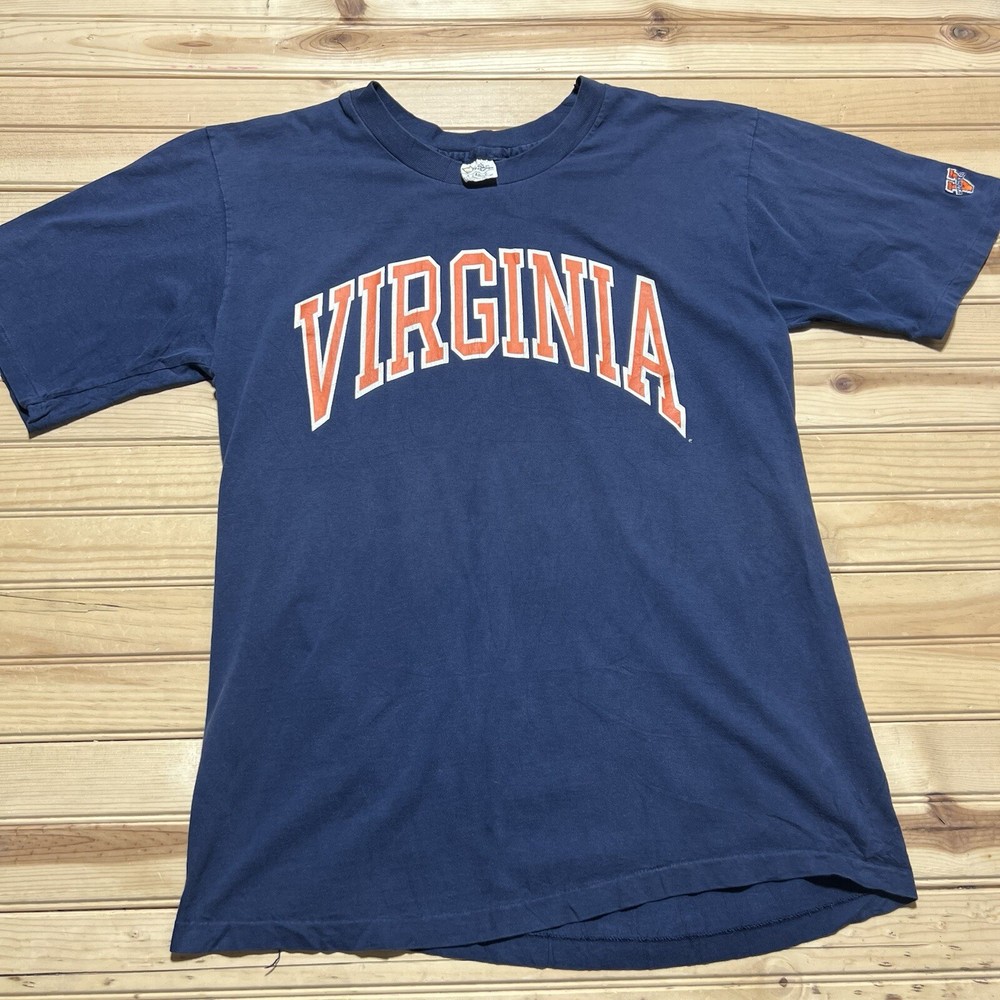 Vintage 90s Virginia Tech University Spell Out Patch Shirt Size XL Single Stitch