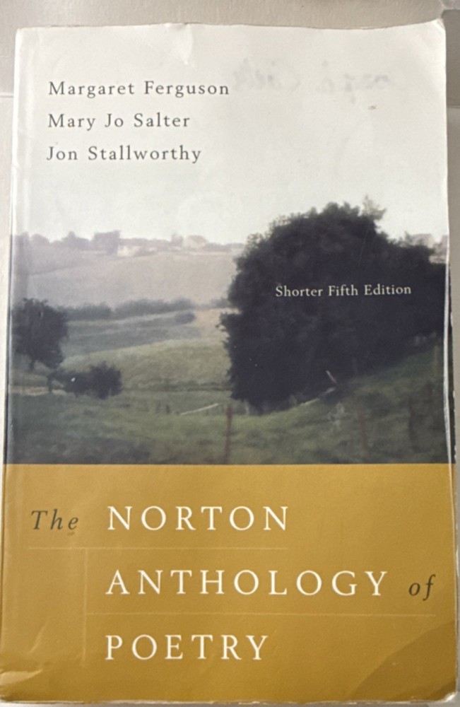 The Norton Anthology of Poetry Shorter Fifth Edition Paperback Ferguson Salter …