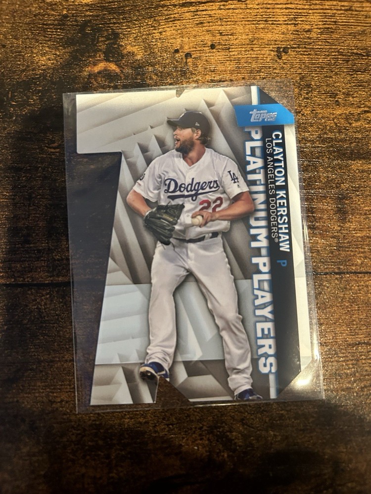 2021 Topps Platinum Players Die Cut PDC-9 Clayton Kershaw Dodgers Card