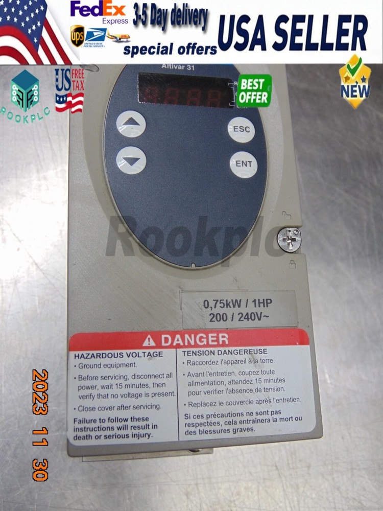 SCHNEIDER ELECTRIC ATV31H075M2 1HP/0.75kW VARIABLE SPEED DRIVE