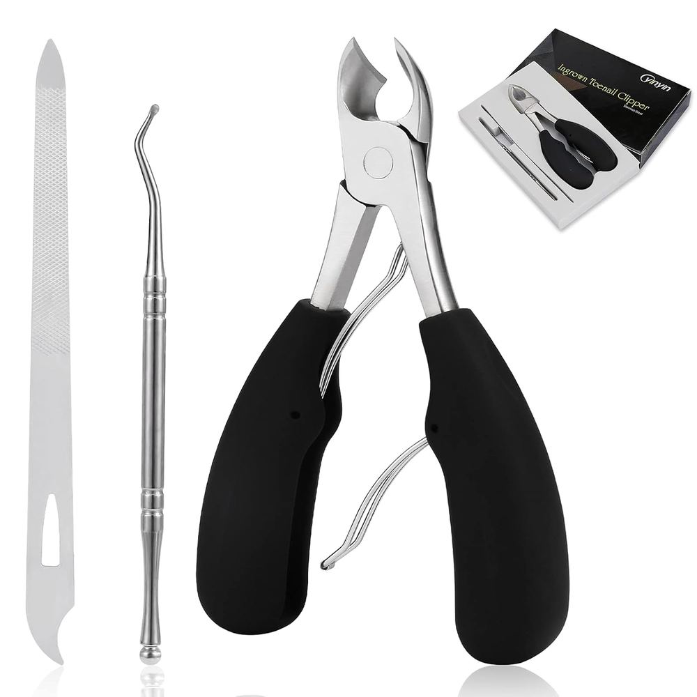 Podiatrist Toenail Clippers,Yinyin Professional Thick & Ingrown Toe Nail Clipper