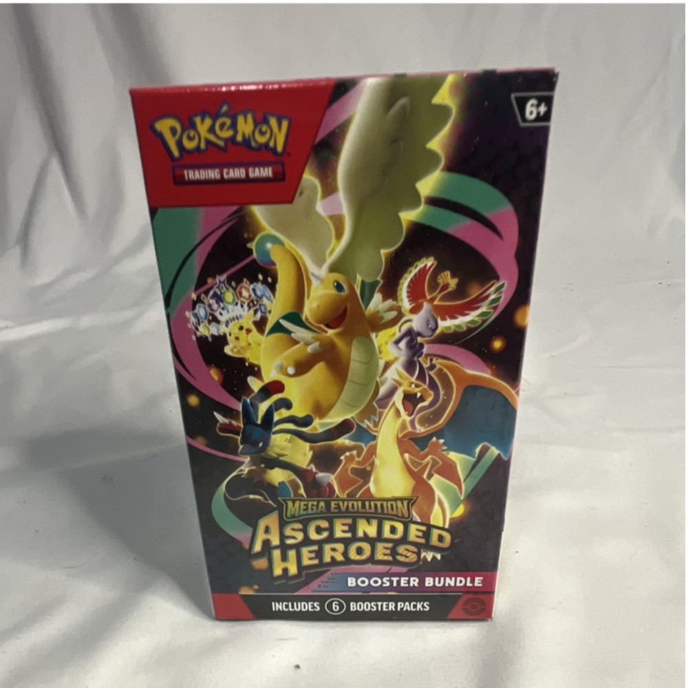 Pokémon TCG Mega Evolution—Ascended Heroes Booster Bundle Box 6 Packs 6+ 2025