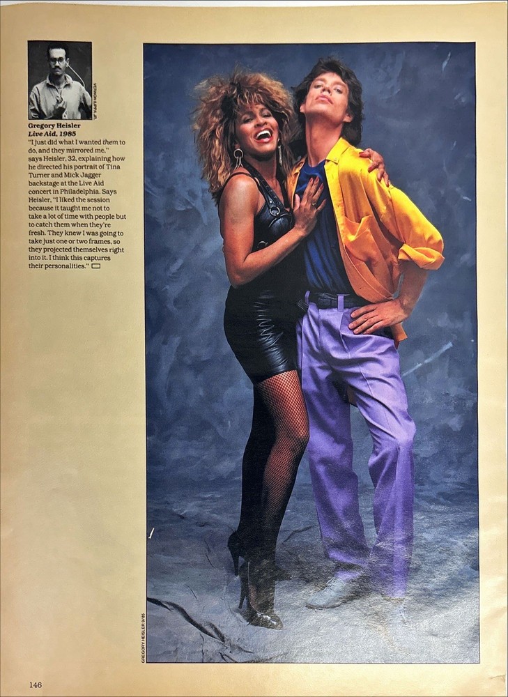 Mick Jagger and Tina Turner Rolling Stones Life Magazine Vintage Print Ad 1986