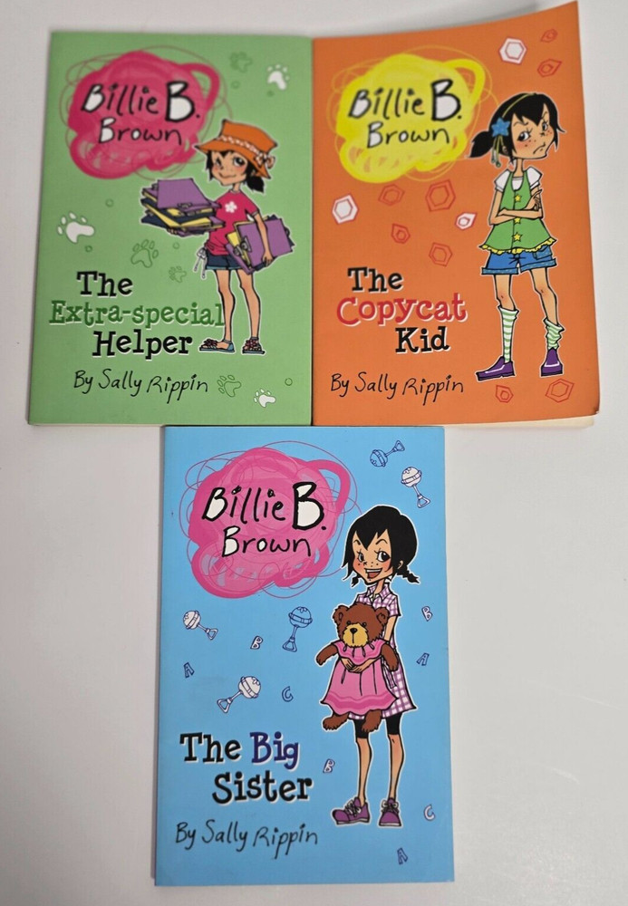 3 Billie B. Brown Kids Children Books Lot Big Sister Copycat Kid by Sally Rippin