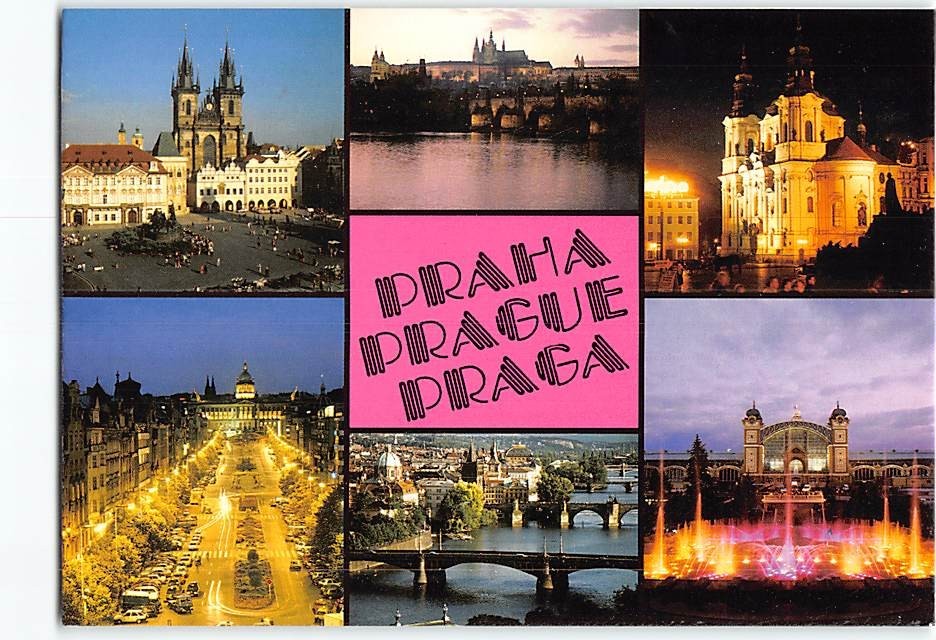 Postcard Scenes & Views Prague Czech Republic