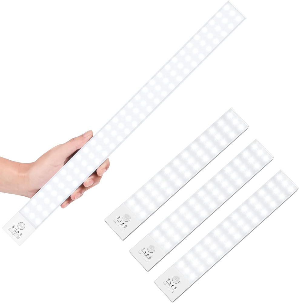 3 Pack 36 LED Closet Lights + 1 Pack 84 LED Closet Lights Battery Powered LED Li