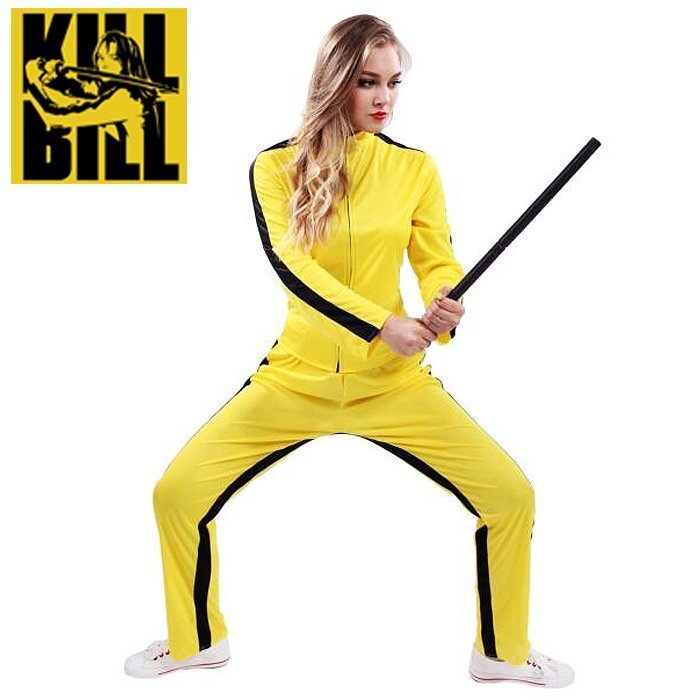 Womens Kill Bill Movie Fancy Dress Costume