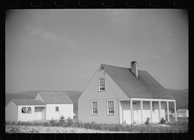 Photo:Tygart Valley West Virginia 1936 Resettlement Homesteads Houses