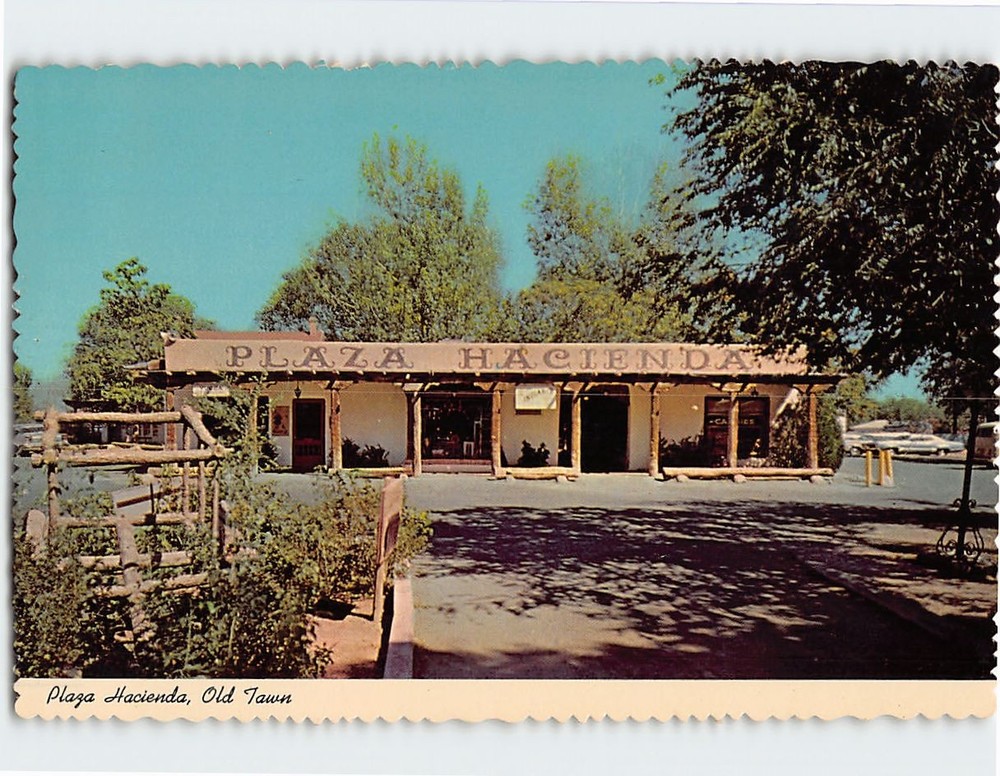Postcard Plaza Hacienda Old Town San Diego California USA