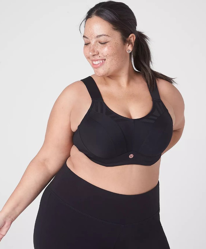 LIVI Women's Max Support Wicking Underwire Sports Bra Size 48C Comfy Lane Bryant