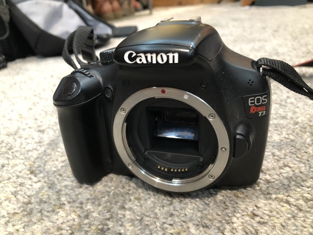 Canon EOS Rebel T3 Digital SLR Camera - Black (Body Only)