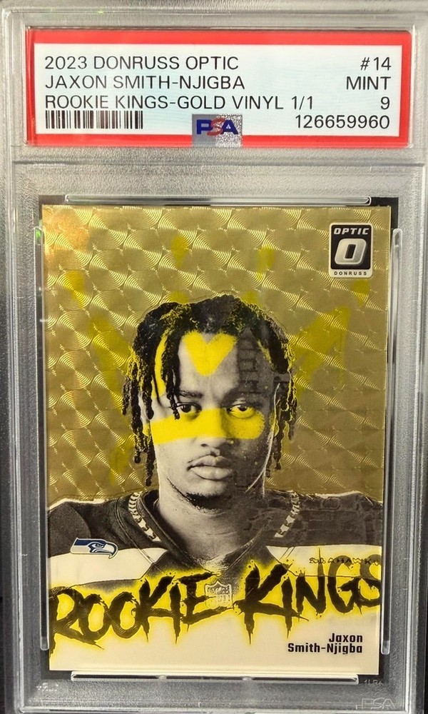 2023 DONRUSS OPTIC JAXON SMITH NJIGBA RC GOLD VINYL 1/1 ROOKIE KINGS!