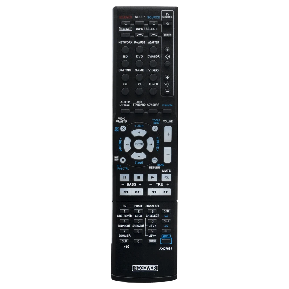 New AXD7661 For Pioneer AV Receiver Remote Control VSX-42 VSX-822-K VSX-1022-K