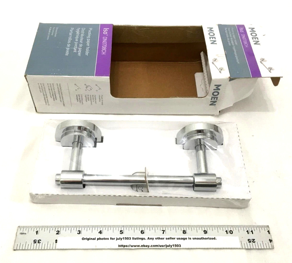 NEW Moen ISO Pivoting Toilet Paper Holder - CHROME - DN0708CH (sw) SEALED!