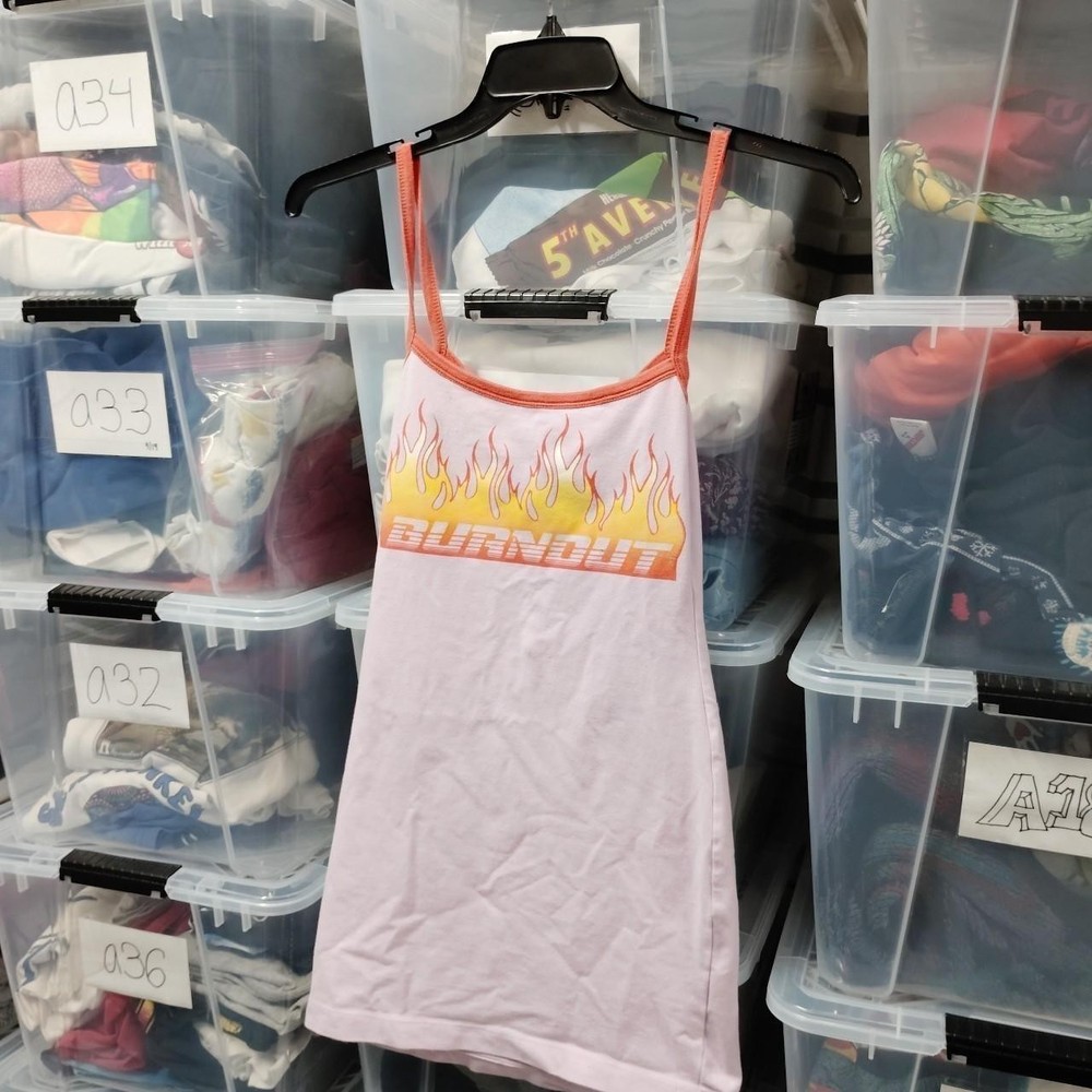 Urban Outfitters Burn Out Y2K Spaghetti Strap Top Size Xs A296ed