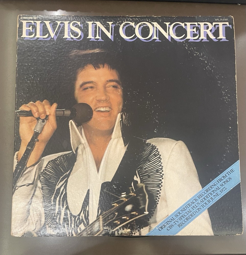 Elvis Presley - Elvis In Concert VG++ Original RCA APL2-2587 2xLP Record 1977