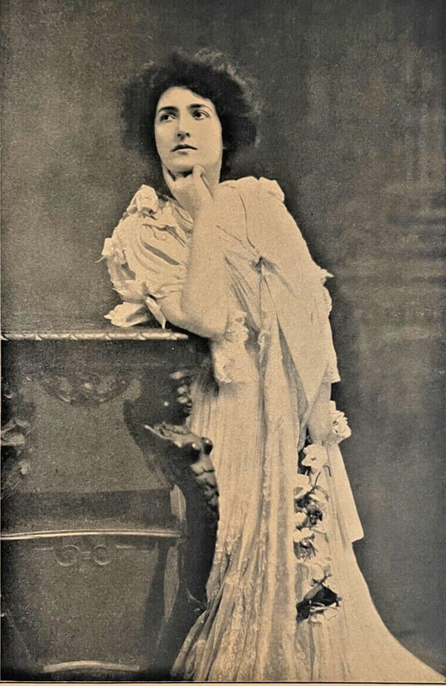 1906 Vintage Magazine Illustration Actress Clara Lipman