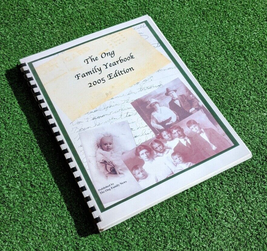 2005 International Ong Family Yearbook History Biography Genealogy Bound Book