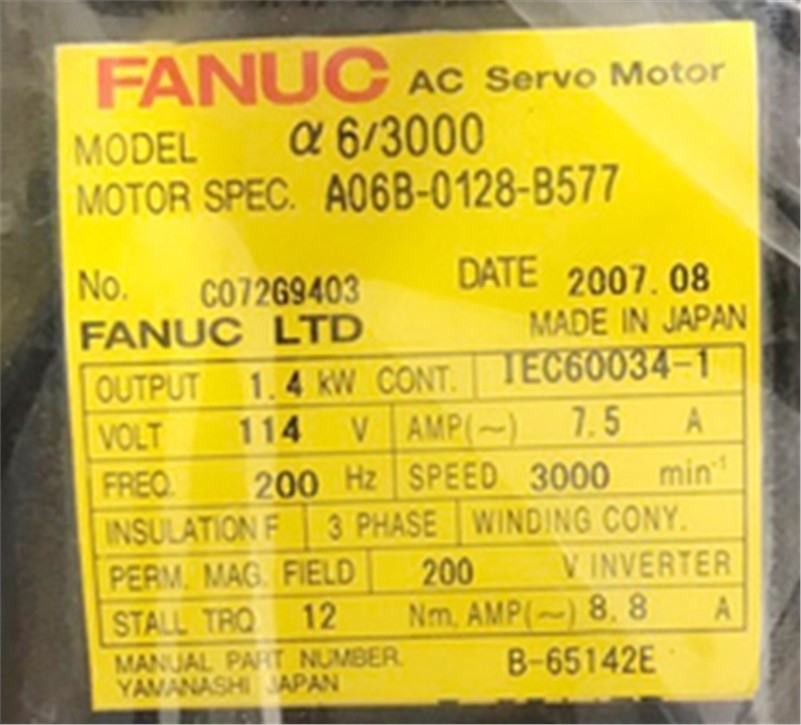1Pc Fanuc A06B-0128-B577 Used sn