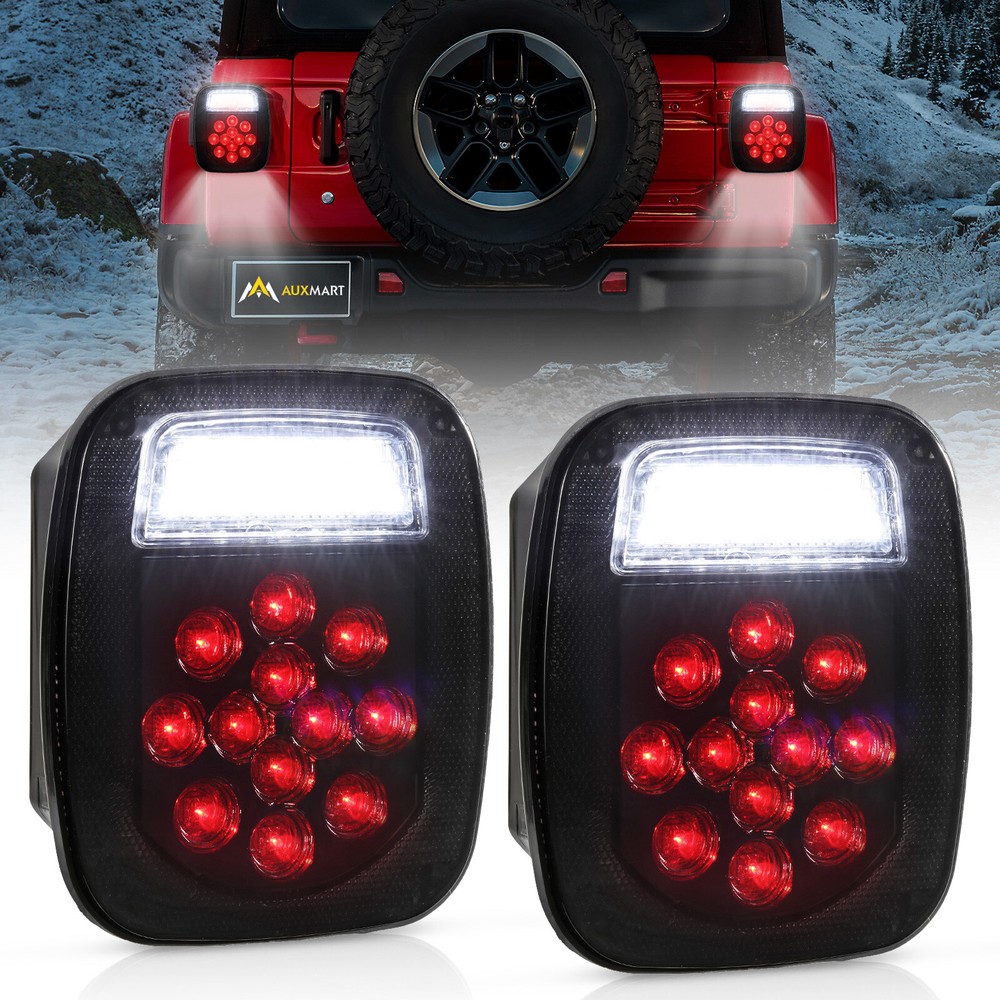 Smoked Black 39-LED Tail Light for Wrangler YJ TJ CJ, Trucks, Trailers, Vans, and Boats – Durable & Stylish Upgrade