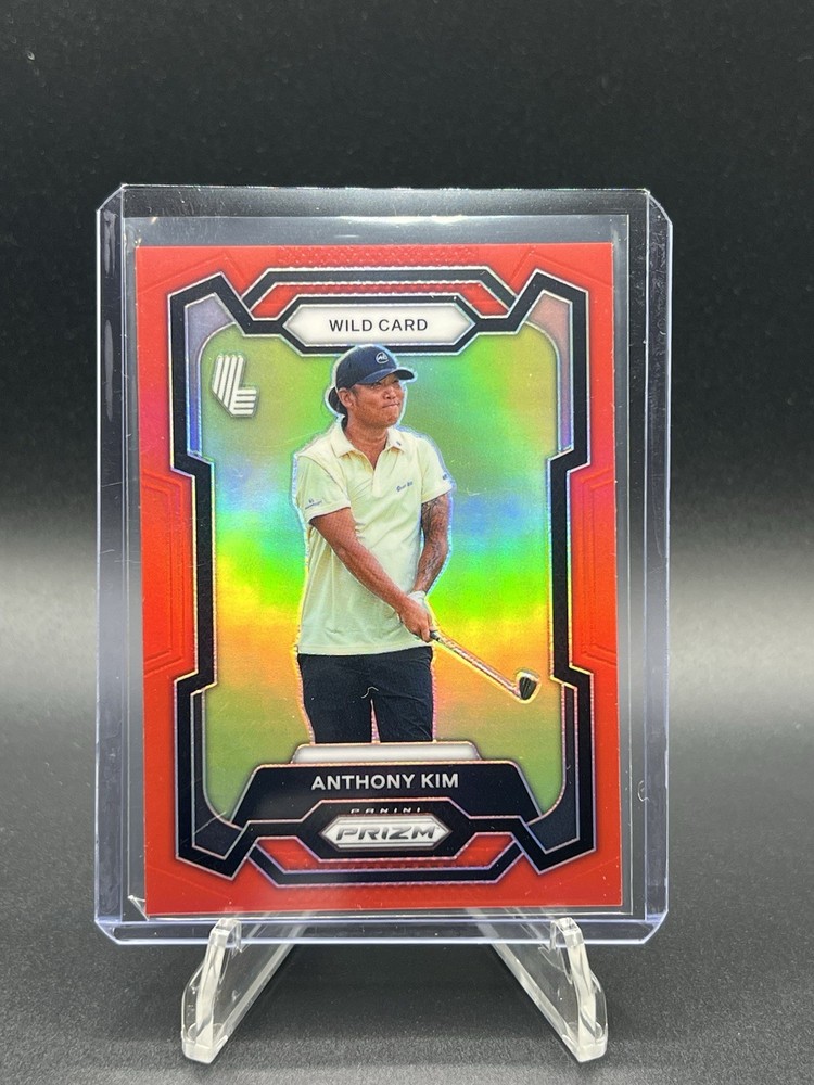 Anthony Kim 2024 Panini Prizm LIV Golf Red Parallel #/149 Wild Card #28