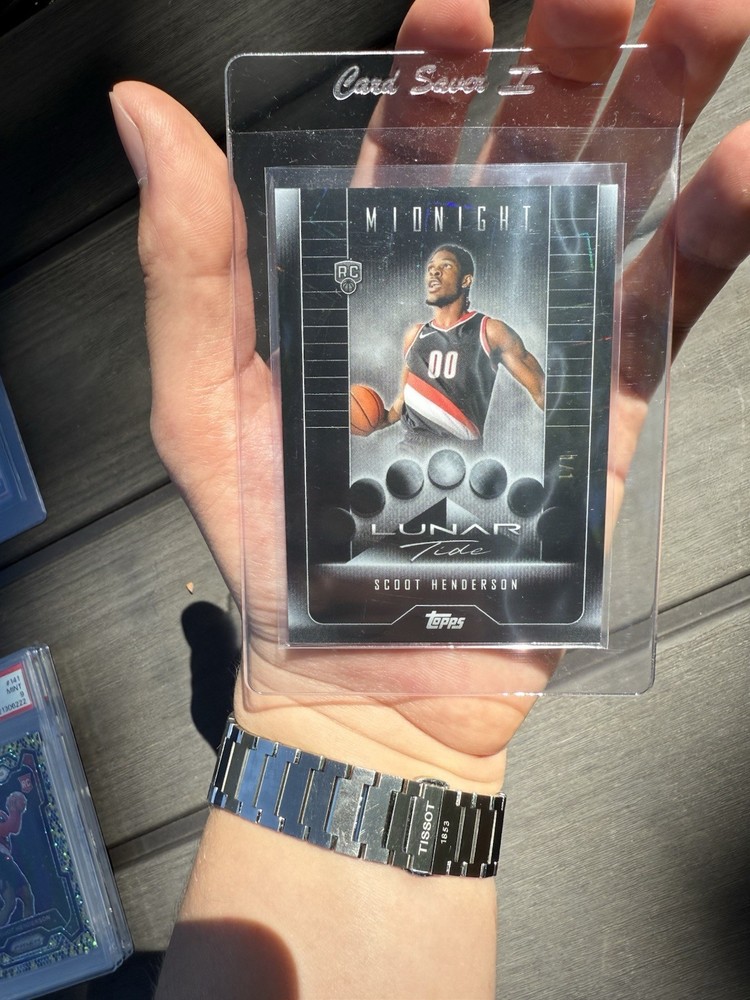 2023-24 Scoot Henderson Topps Midnight Lunar Tides Black 1/1 Rookie Card Blazers