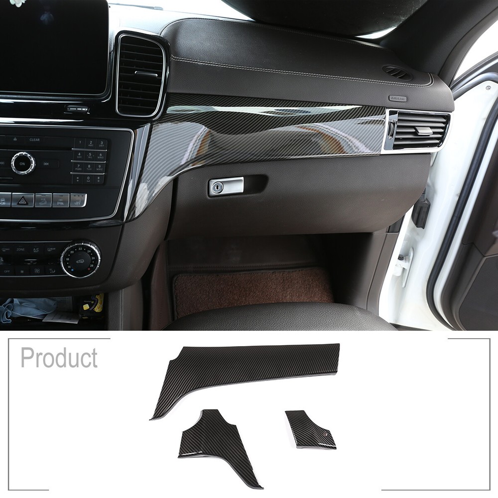 Carbon Fiber ABS Dashboard Trim for 2012-2015 Mercedes GL ML Models-image