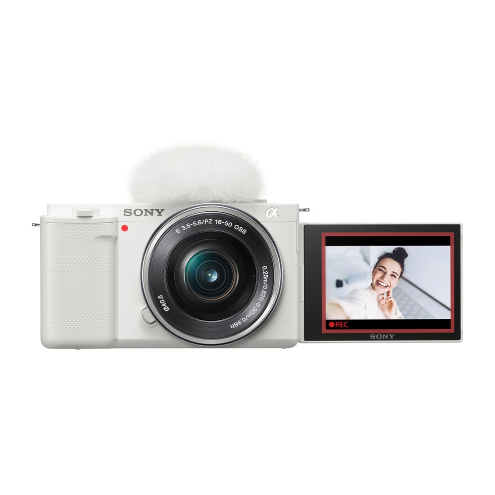 Sony Alpha ZV-E10 24.2MP Mirrorless Camera with 16-50mm Lens in White