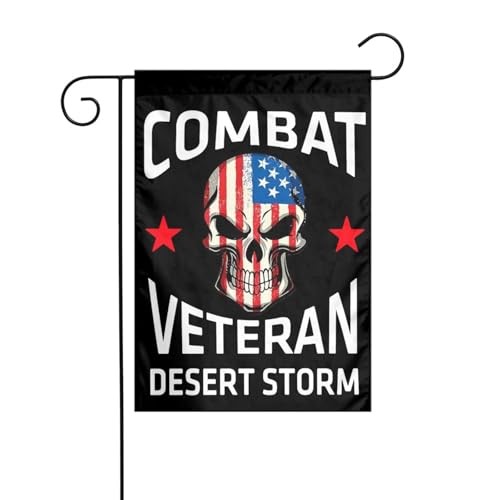 Us Army Combat Veteran Desert Storm Garden Flag 12x18in One Size Black-31