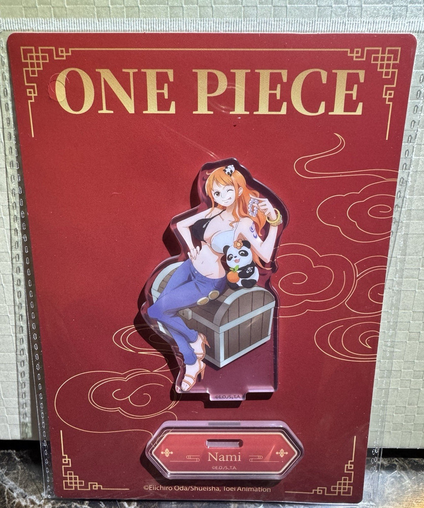 Nami One Piece Mugiwara Store Shanghai Acrylic Stand Limited Panda Promo
