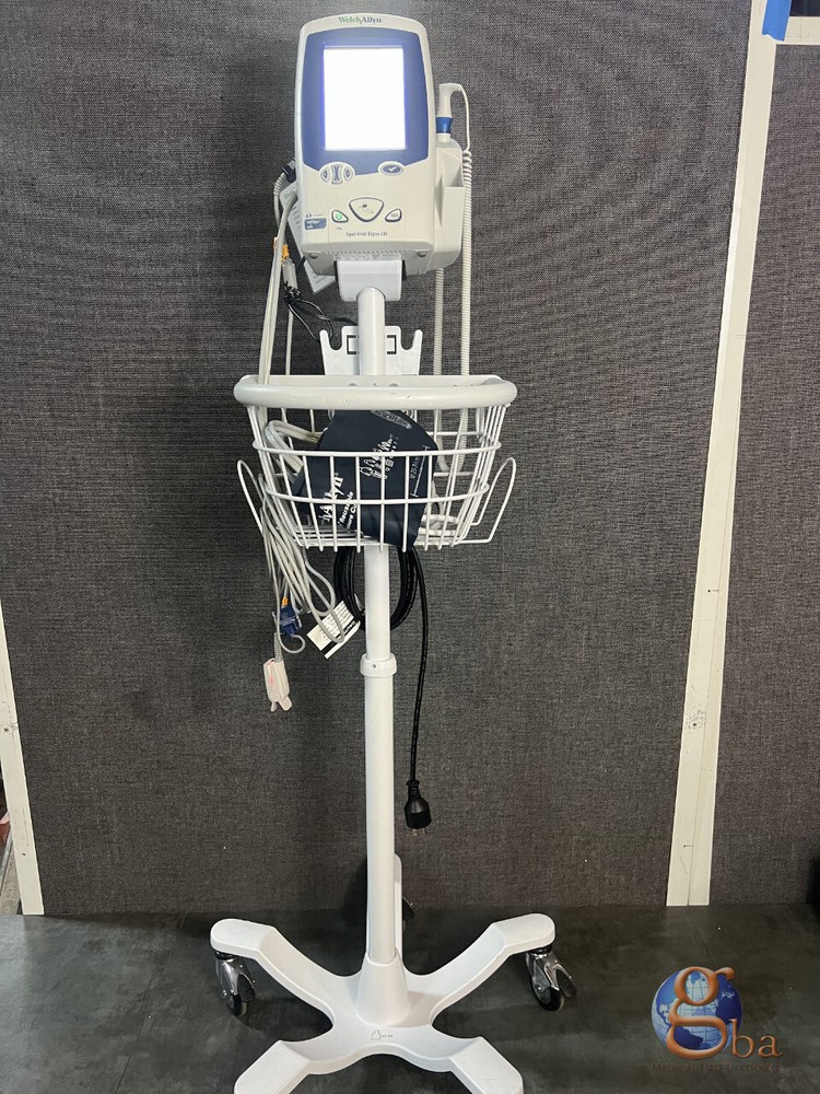 Welch Allyn LXI 45NTO Spot Vital Signs NIBP SPO2 Temp Patient  Monitor w/ Stand
