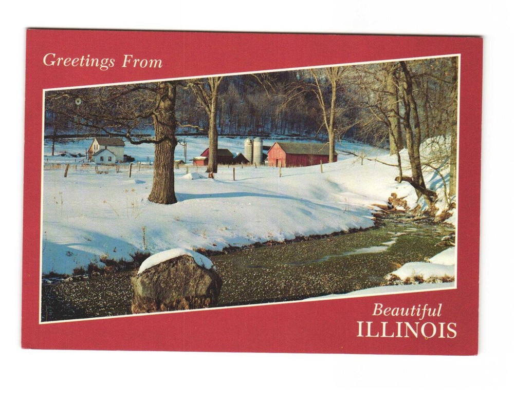 Greetings From Beautiful Illinois Postcard Unposted